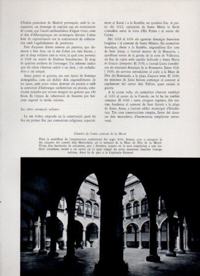 LAMINA V26161: Claustre de l'antic convent de la Marce, Barcelona