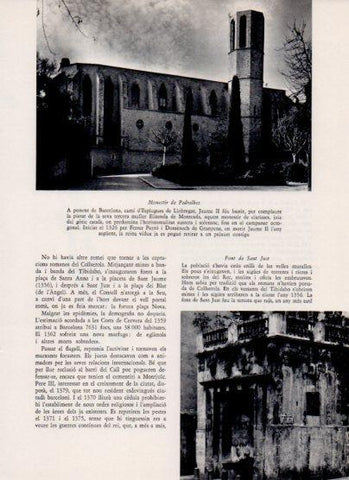 LAMINA V26149: Monastir de Pedralbes i Font de San Just