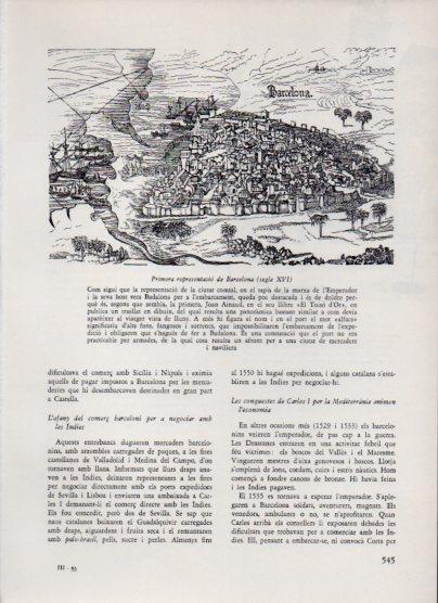 LAMINA V26156: Primera representacio de Barcelona segle XVI dibuix