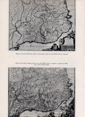 LAMINA V26227: Mapa de les vegueries de Catalunya per C. Danckerts segle XVII