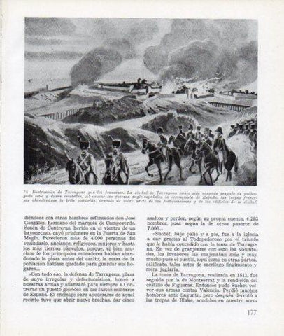 LAMINA V26308: Destruccion de Tarragona por los franceses