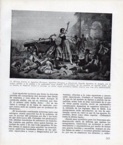 LAMINA V26303: Heroica hazaña de Agustina Zaragoza