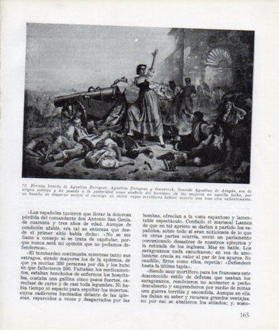 LAMINA V26303: Heroica hazaña de Agustina Zaragoza