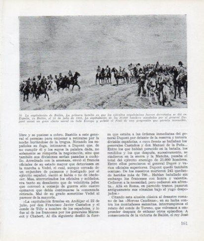 LAMINA V26301: La capitulacion de Bailen
