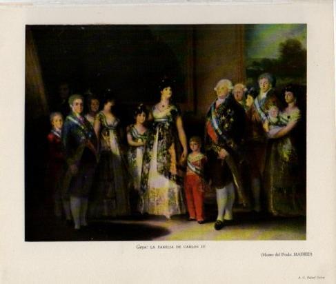 LAMINA V26292: La familia de Carlos IV por Goya