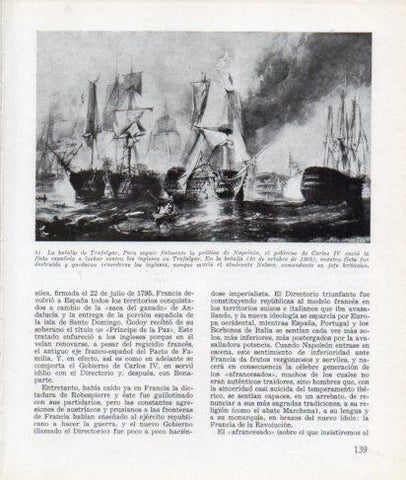 LAMINA V26290: La batalla de Trafalgar