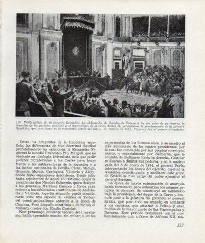 LAMINA V26331: Proclamacion de la primera Republica 1873