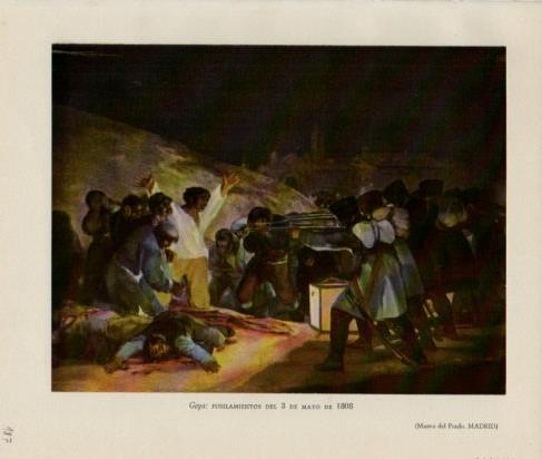 LAMINA V26312: Fusilamientos del 3 de mayo de 1808 por Goya