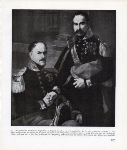 LAMINA V26321: Los generales Baldomero Espartero y Rafael Maroto