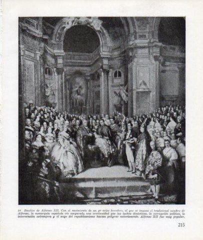 LAMINA V26325: Bautizo de Alfonso XII
