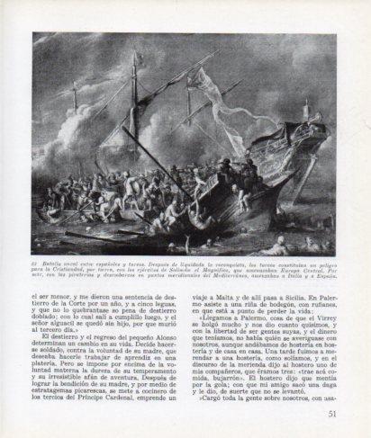 LAMINA V26252: Batalla naval entre españoles y turcos