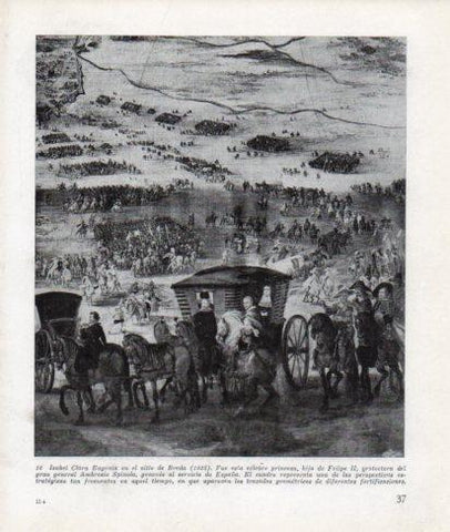 LAMINA V26245: Isabel Clara Eugenia en el sitio de Breda 1625