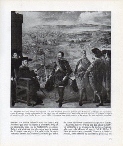 LAMINA V26253: Defensa de Cadiz contra los ingleses por Zurbaran