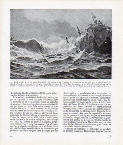 LAMINA V26241: Destruccion de la Armada Invencible