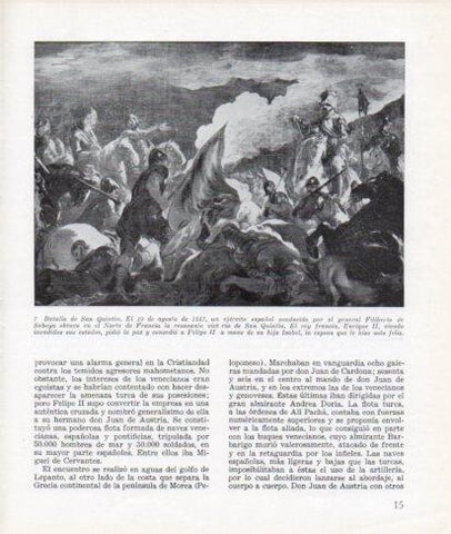 LAMINA V26236: La Batalla de San Quintin
