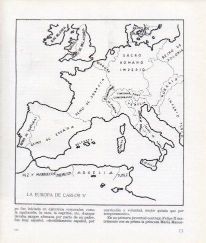 LAMINA V26235: Mapa de la Europa de Carlos V