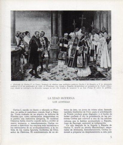 LAMINA V26230: Entrada de Carlos V en Yuste