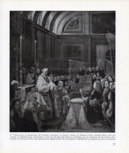 LAMINA V26255: Carlos II y la Eucaristia