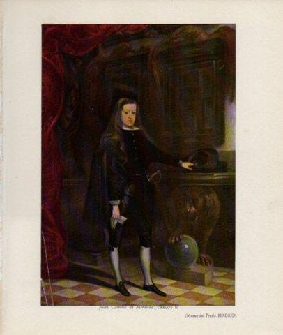 LAMINA V26277: Carlos II por J. Carreño de Miranda