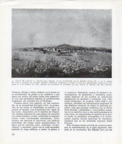 LAMINA V26273: Carlos III embarca en Napoles para España