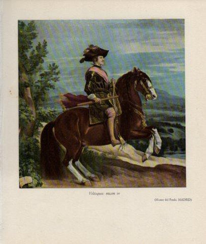 LAMINA V26267: Felipe IV por Velazquez