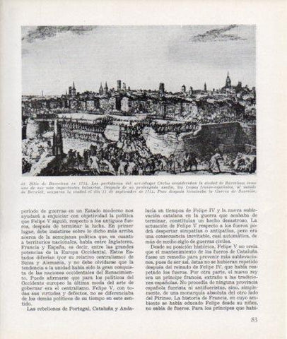 LAMINA V26266: Sitio de Barcelona en 1714