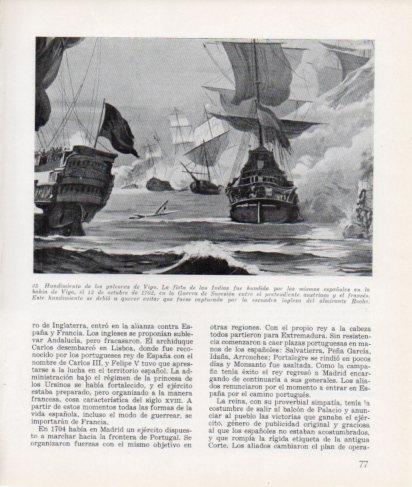 LAMINA V26264: Hundimiento de los galeones de Vigo