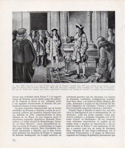 LAMINA V26262: Luis XIV presente a su nieto Felipe como rey de España