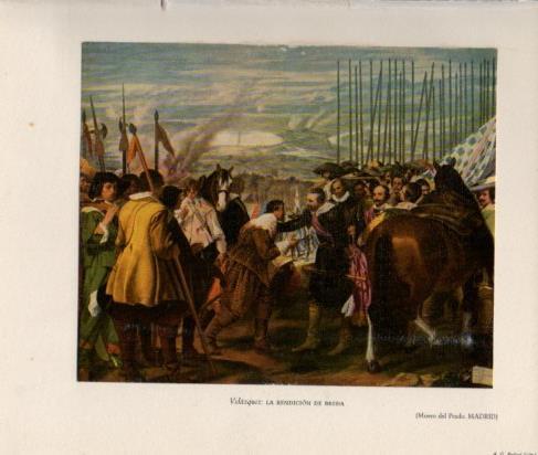 LAMINA V26261: La rendicion de Breda por Velazquez