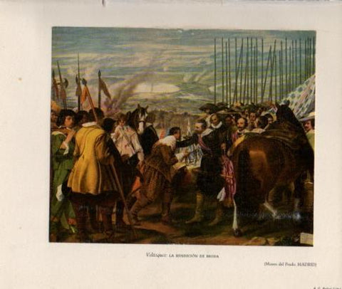 LAMINA V26261: La rendicion de Breda por Velazquez