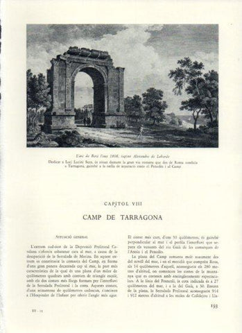 LAMINA V25975: L'arc de Bera any 1808 segons Laborde
