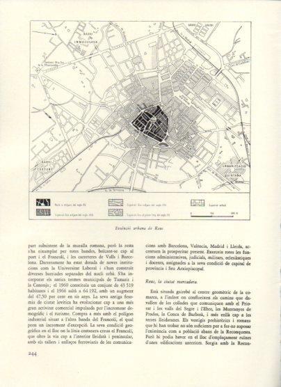 LAMINA V25998: Planol de l'evolucio urbana de Reus