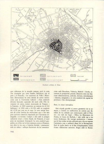 LAMINA V25998: Planol de l'evolucio urbana de Reus
