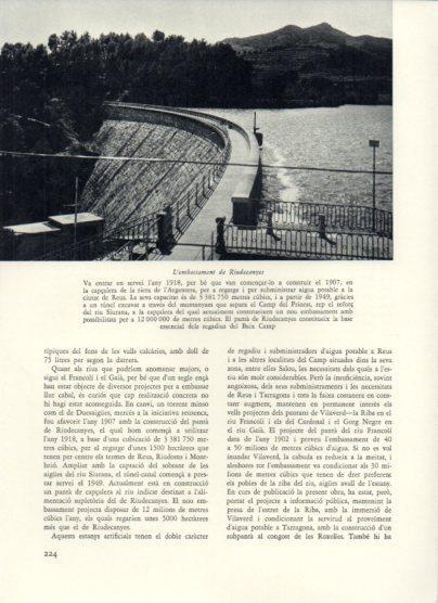 LAMINA V25987: L'embassament de Riudecanyes