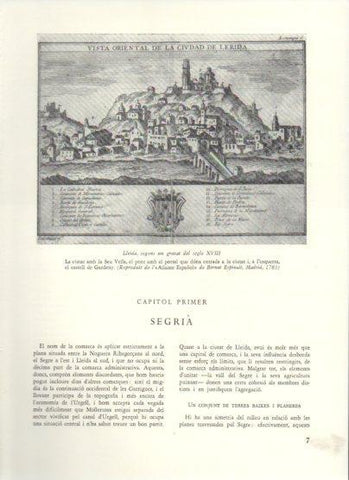 LAMINA V25891: Lleida segons un gravat del segle XVIII
