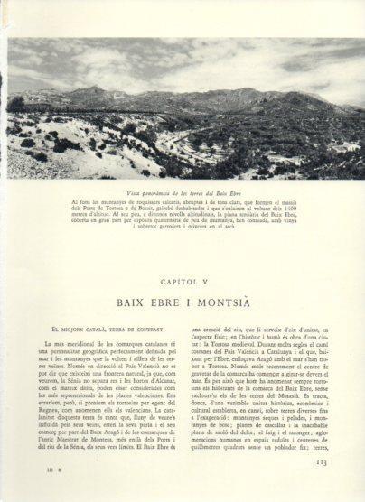 LAMINA V25936: Vista de les terres del Baix Ebre amb el massis del Ports de Tortosa
