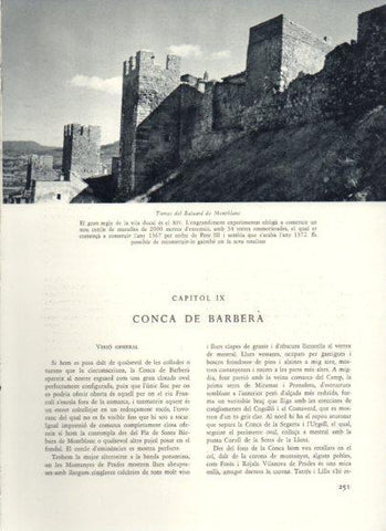LAMINA V26003: Torres del Baluard de Montblanc