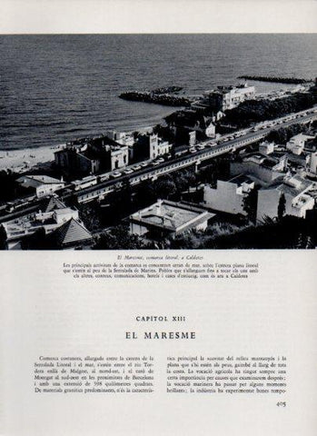 LAMINA V26084: El Maresme, comarca litoral a Caldetes