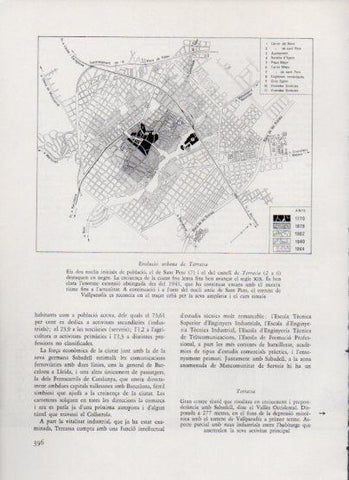 LAMINA V26079: Mapa de l'evolucio de Terrassa