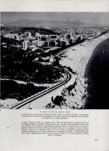 LAMINA V26104: Vista aeria de Calella
