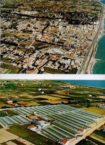 LAMINA V26099: Vistes aeries de Premia de Mar i l'horta de Vilassar