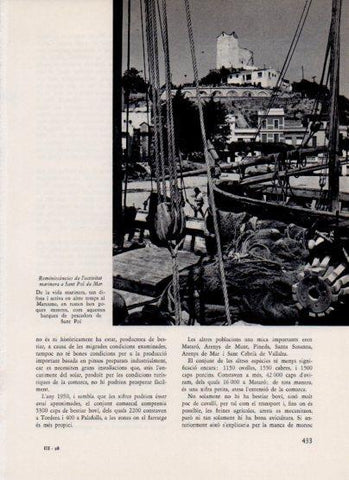 LAMINA V26100: Activitat marinera a Sant Pol de Mar