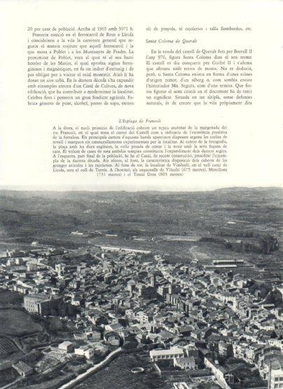 LAMINA V26021: Vista aeria de l'Espluga de Francoli