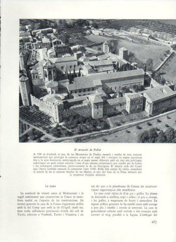 LAMINA V26012: Vista del monastir de Poblet