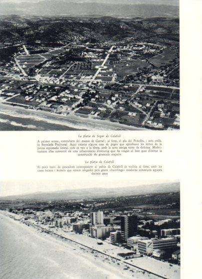 LAMINA V26039: Vistes de les platges de Segur de Calafell i Calefell