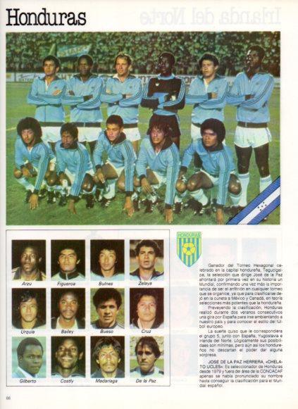 LAMINA V25842: Copa del Mundo de Futbol España 1982. Seleccion de Honduras
