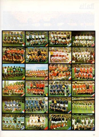 LAMINA V25829: Selecciones de futbol en Mundial 1982