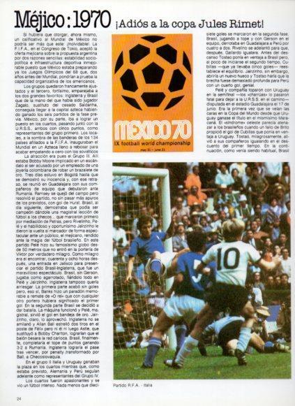 LAMINA V25815: Copa del Mundo de Futbol. Mejico 1970