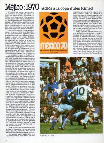 LAMINA V25815: Copa del Mundo de Futbol. Mejico 1970