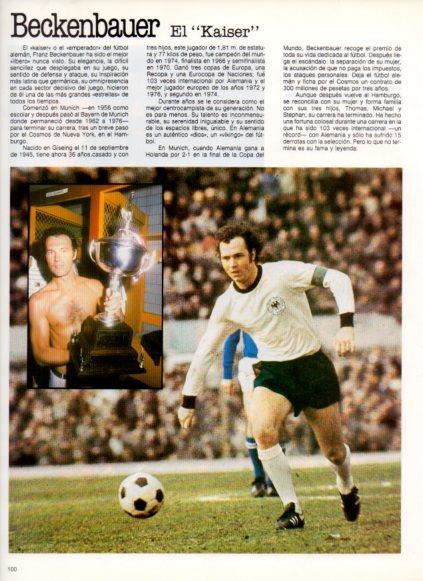 LAMINA V25848: Beckanbauer el Kaiser